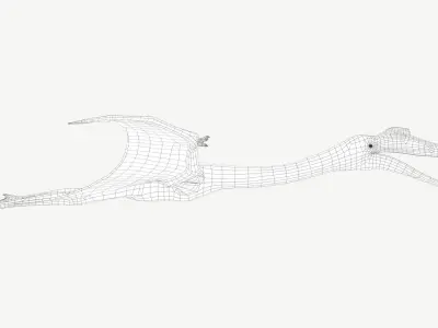 Quetzalcoatlus dinosaur Low-poly 3D model