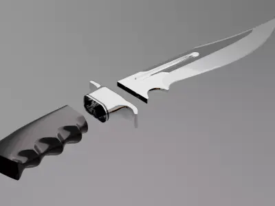 Tactical knife for tactic games and to the 3D printing 3D model