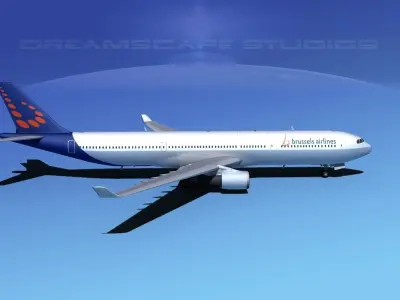 Airbus A330-300 Brussels Airlines 3D model