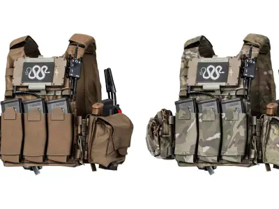 SPIRITUS SYSTEMS LV119 PLATE CARRIER Low-poly 3D model