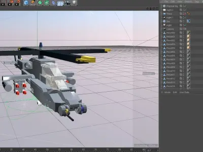 Lego Helicopter 3D model