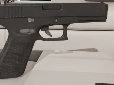 GUN GLOCK17 GEN 5 Low-poly 3D model