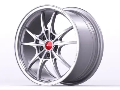 Mugen MF10 Wheel Low-poly 3D model