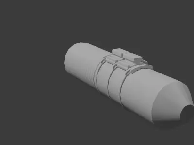 Bombs pack for DS2 downthrow FPV drone Low-poly 3D model