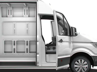 MAN TGE Van LWBM SHR HQInterior 2025 3D model