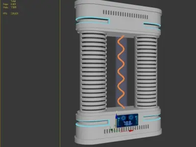 3D AIR COOLER GAME PROP Low-poly 3D model