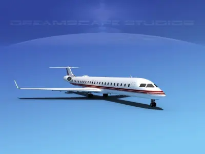 Bombardier CRJ900 Corporate 3 3D model
