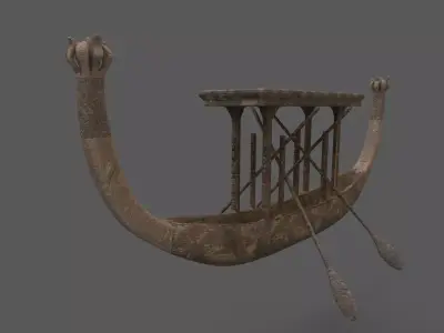 Pharos Ancient Royal boat 3D model