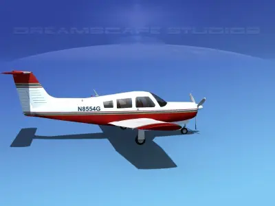 Piper PA-28R-201 Arrow III V17 3D model