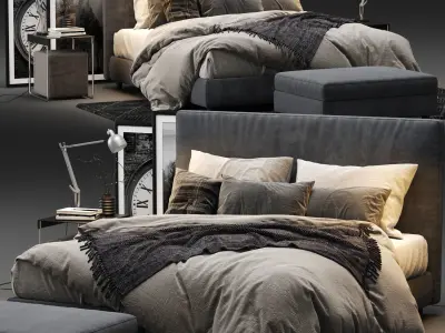 Dunvik Bed Set 3D model