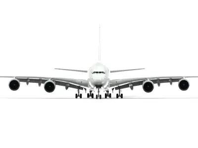 Airbus A380 Airfrance - element 3D 3D model