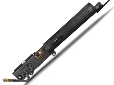 Vickers machine gun aircraft variant 3D model