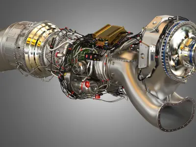 Europrop International - TP400-D6 Turboprop Engine 3D model