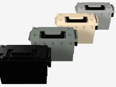 Plastic Ammo Box 3D model