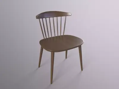 WoodChair08-MorisionDesign Free low-poly 3D model