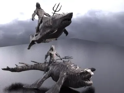 King of Atlantis Dinosaur Mount 2 designs  3D model