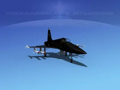 Northrop F-5E Tiger V01 USAF 3D model