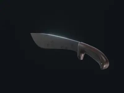 Cold Steel Jungle machete Low-poly 3D model