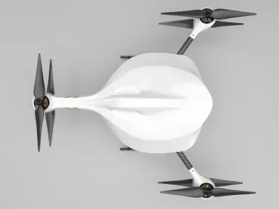 FPV Racing drone 3D model