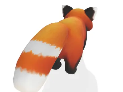 Playful Red Panda 3D model
