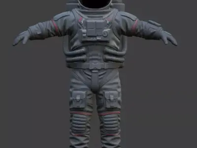 Realistic Astronaut Space Suit 3D model shop