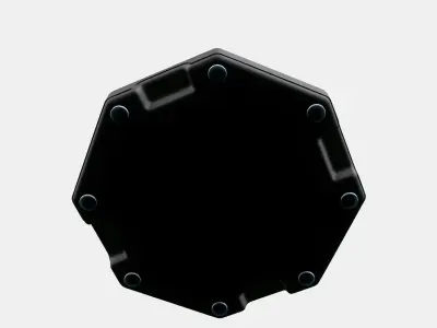 HUVON parasol base Low-poly 3D model