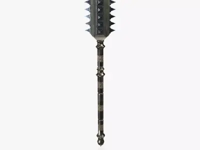 Fantasy Mace V02 Low-poly 3D model