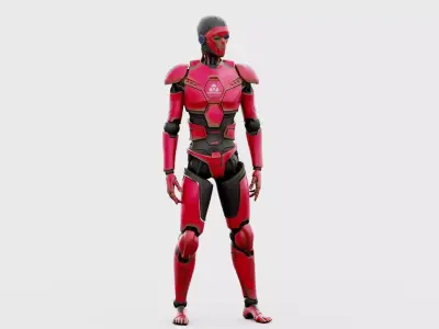 CYBORGTOPIA B-23 Rigged for Unreal Engine - Unity - MIXAMO 3D model
