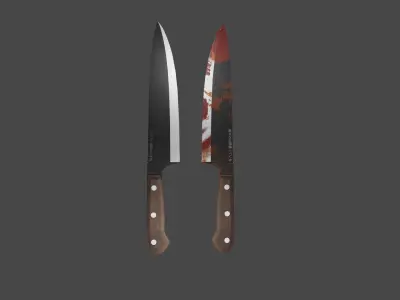 Kitchen Knife  Low-poly 3D model