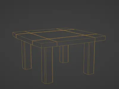 free Small Table Free 3D model