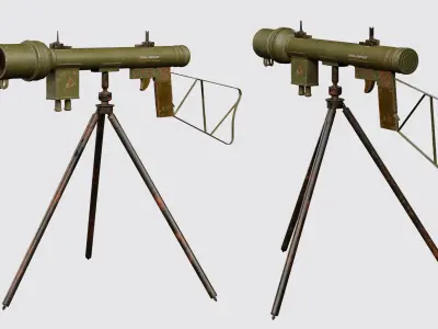 US WWII Army Airborne Signal Lamp M 227 Low-poly 3D model