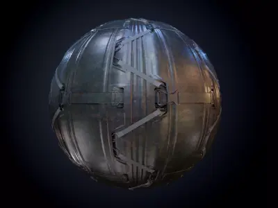 Sci-Fi Military Seamless PBR Texture 56 Texture