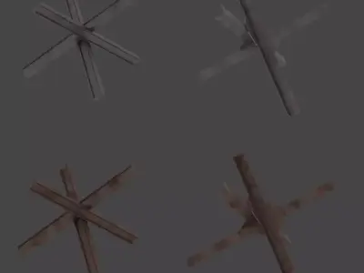 Military Hedgehog Low-poly 3D model