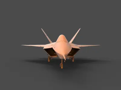 F-22 Raptor 3D print model