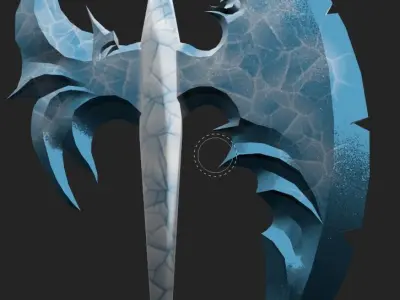 Free Gift asset - Ice Axe Free low-poly 3D model