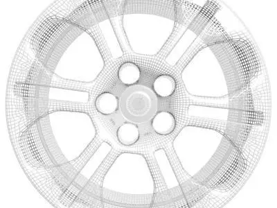 Wheel Rim 3D model 15