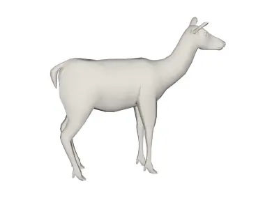 Deer wild animal 3D model