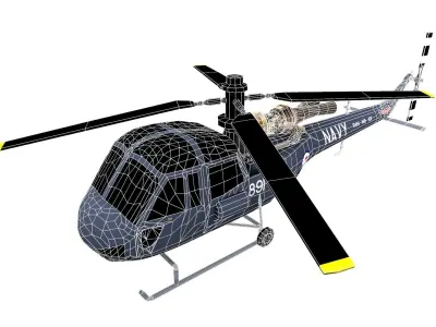 Lowpoly Westland Scout Low-poly 3D model