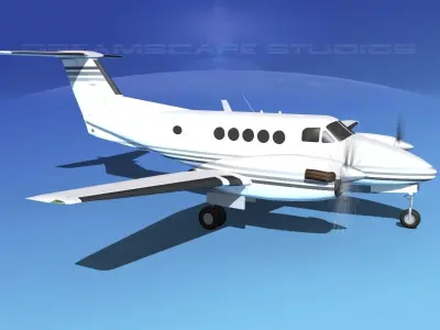 Beechcraft B200 GT King Air V15 3D model