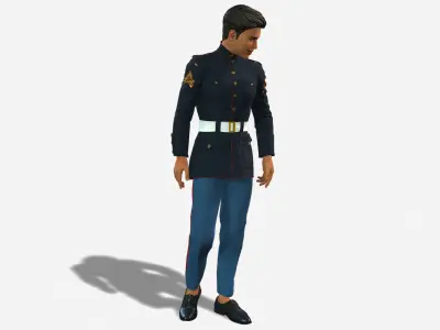 High-Quality 3D Soldier Boy Character Game Ready Rigged 3D model