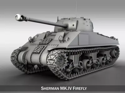 M4 Sherman Firefly VC 3D model
