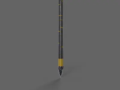 PBR Polearm V4c Low-poly 3D model