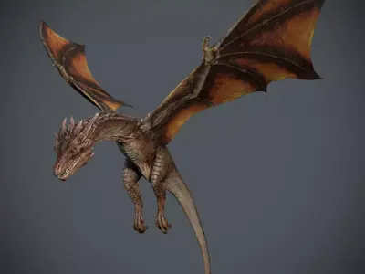 Dragon-Maya-Animation dragon Low-poly 3D model