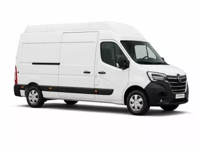 White Nissan Interstar High Roof  Van Commercial Delivery van 3D model