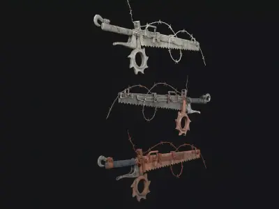 Zombie Saw Low-poly 3D model