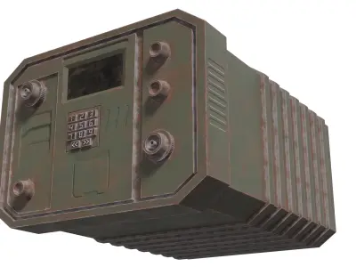 Military Device 01 - Low Poly Game Ready Low-poly 3D model