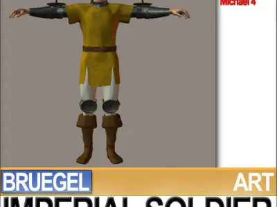 Imperial Soldier Props Bruegel Poser Daz 3D model