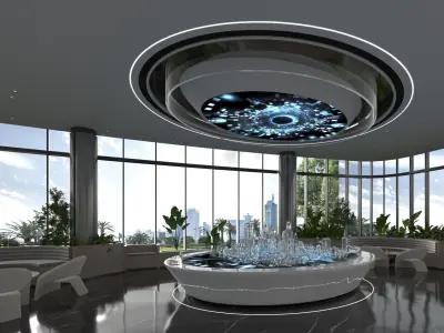 Lobby Hall Foyer Office 3D model