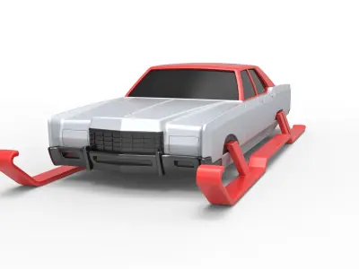 Car of Santa Scale 1 to 25 3D print model