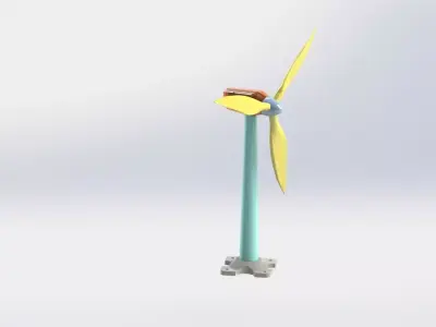Wind Turbine 3D model